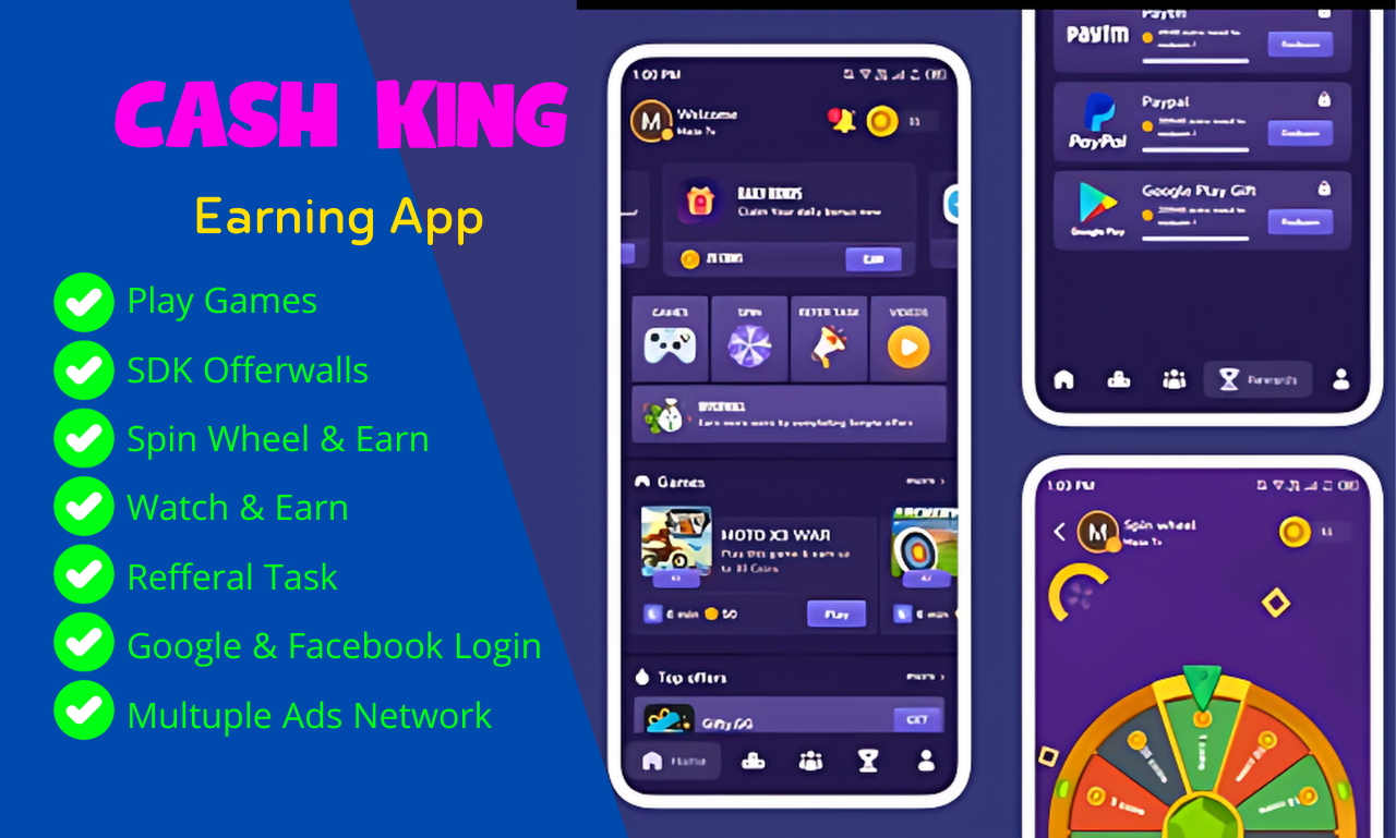 I Will Create a Android Cash King Android Passive Earning App